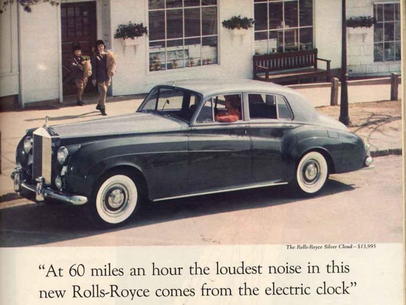 At 60 miles an hour the loudest noise in this new Rolls-Royce comes from the electric clock