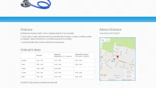 One page doktorský web
