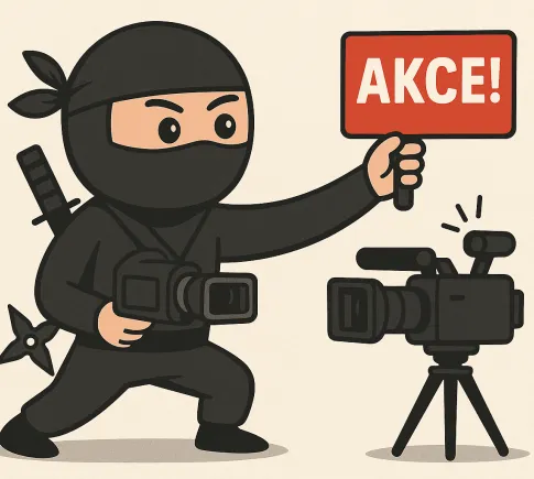 SEO ninja natáčející videa