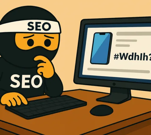 SEO ninja zmatený z produktového popisku na webu