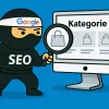SEO ninja zkoumající kategorie produktů na e-shopu