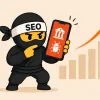 SEO ninja upozorňující na zvyšující se útoky na smartphony