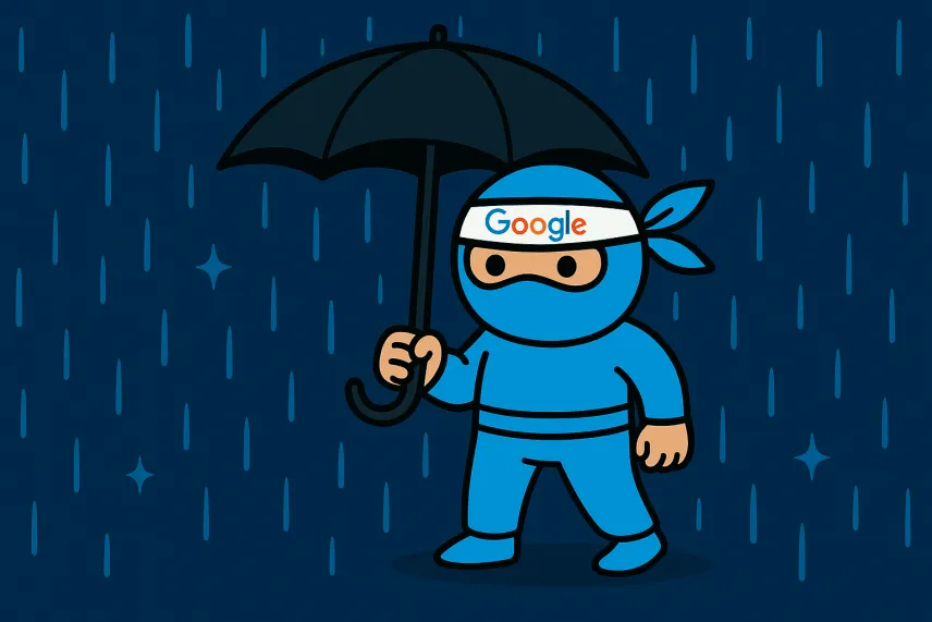 SEO ninja v dešti