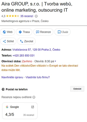 Aira.cz schema.org