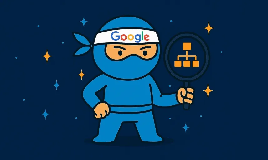 SEO ninja zkoumající strukturu obsahu