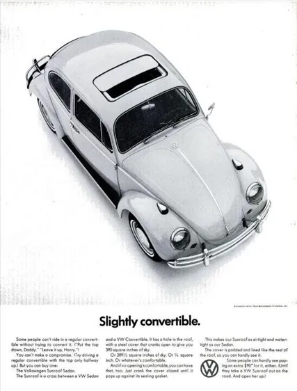 Reklama na Volkswagen - Slightly convertible