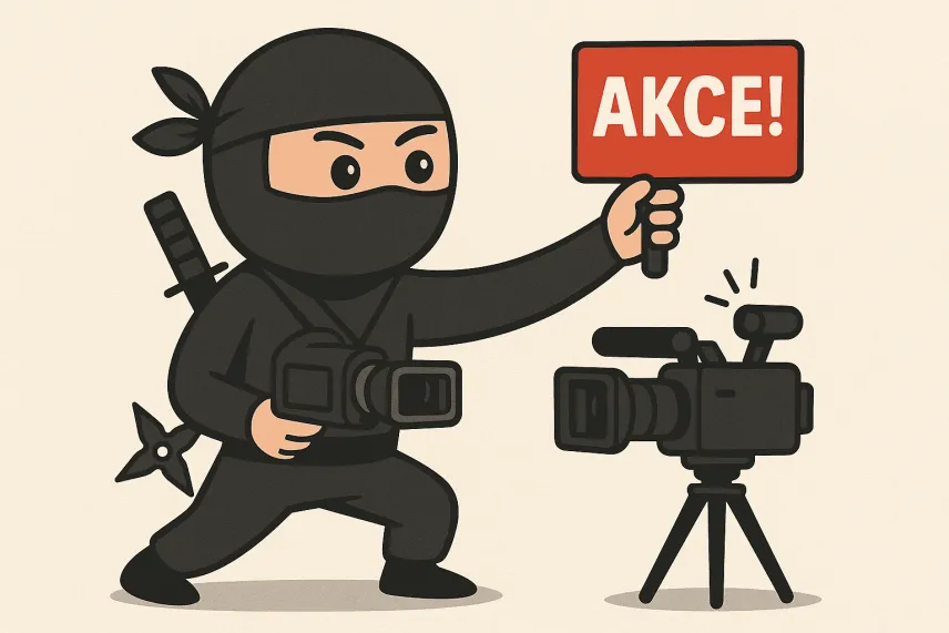 SEO ninja natáčející videa