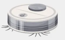 Robotický vysavač - ilustrace