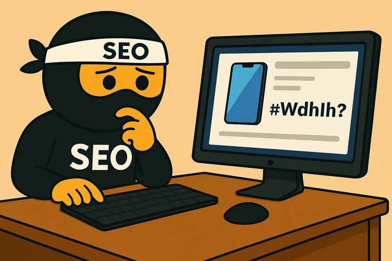 SEO ninja zmatený z produktového popisku na webu