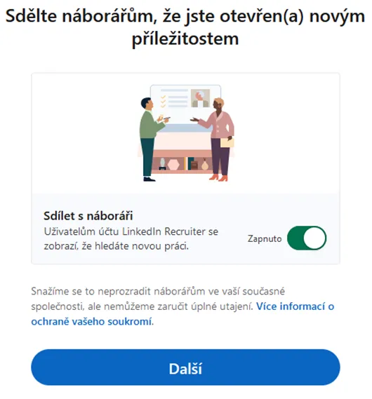 LinkedIn - založení profilu